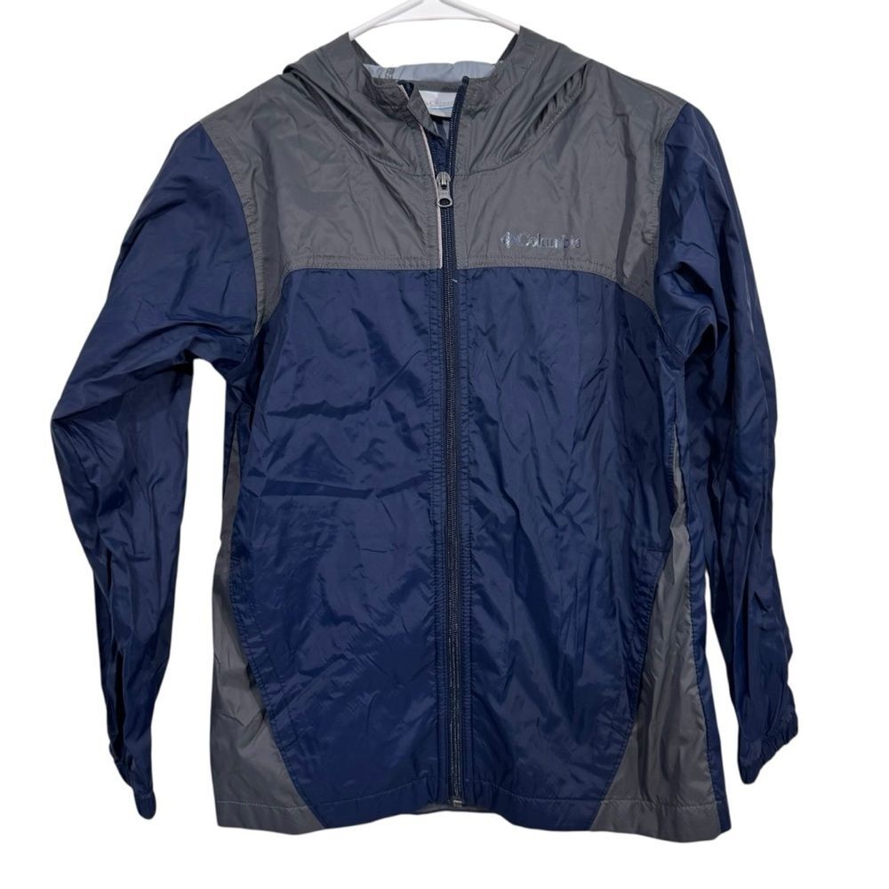 Columbia Blue Seam Sealed Full Zip Weather Resistant Jacket